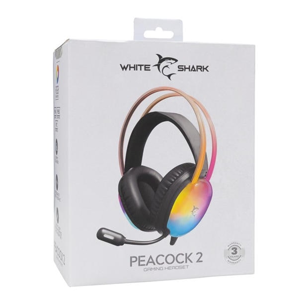 Black - White Shark - White Shark Peacock-2 Gaming Headset