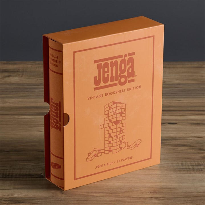Hasbro Unisex Multi Jenga Vintage Bookshelf Edition