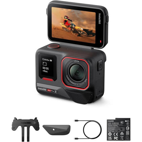 Insta 360 - I Ace Pro - Waterproof Action Camera Co-engineered with Leica 1/1.3 Sensor and AI Noise Reduction