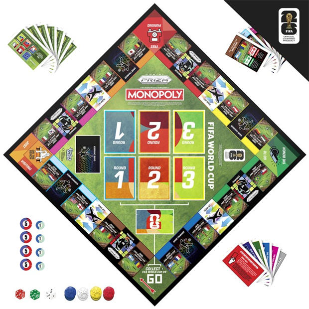 Multi - Monopoly - Monopoly Panini Prizm: FIFA World Cup Board Game