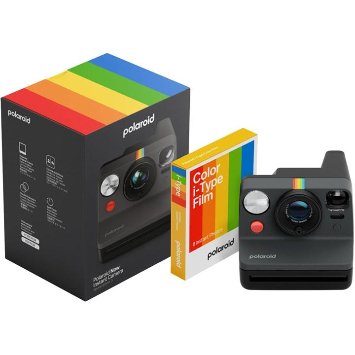 Polaroid  Black Eb Now Gen 3 Instant Camera (Black), Sports Direct