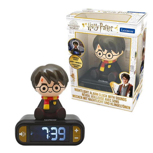 Harry Potter - Harry Potter Digital Alarm Clock with 3D Nightlight Figurine and Sound Effects