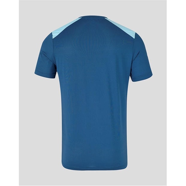 Ensign/AiryBlue - Castore - Mens 26/27 England Cricket Training Short Sleeve Performance T-Shirt