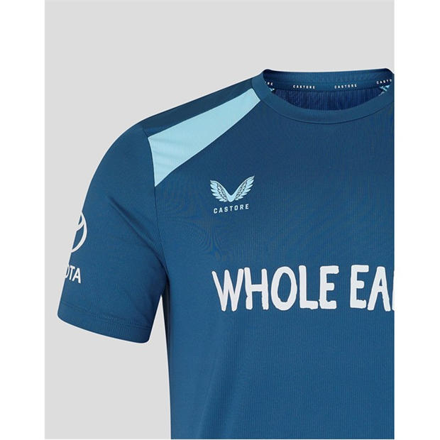 Ensign/AiryBlue - Castore - Mens 26/27 England Cricket Training Short Sleeve Performance T-Shirt