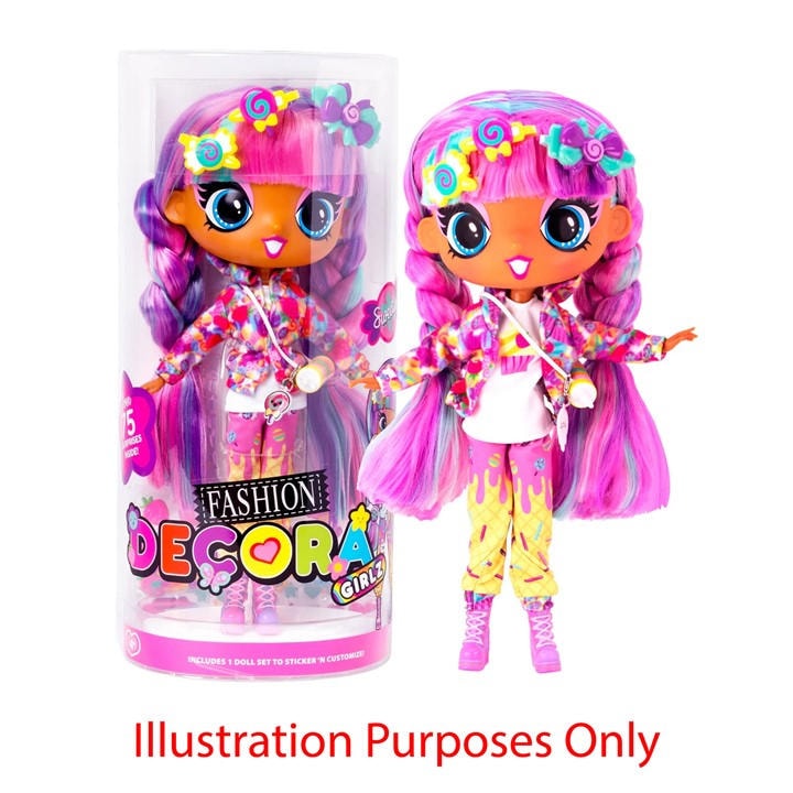 John Adams Girls  Decora Z 11 Fashion Doll Sweetie, Sports Direct