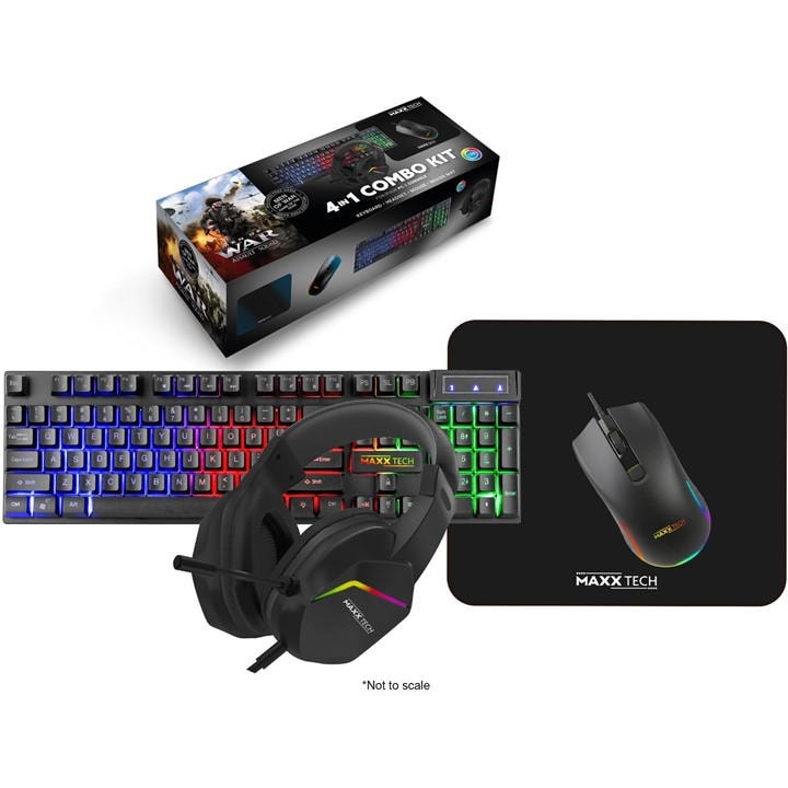 Germany    Pc 4 In 1 Combo + Men Of Wars Game, Football by Maxx Tech, Sports Direct
