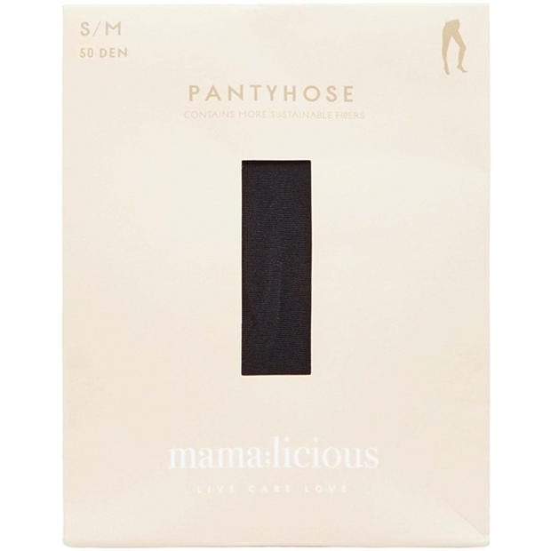 Black - Mamalicious - Maternity 50 Denier Tights