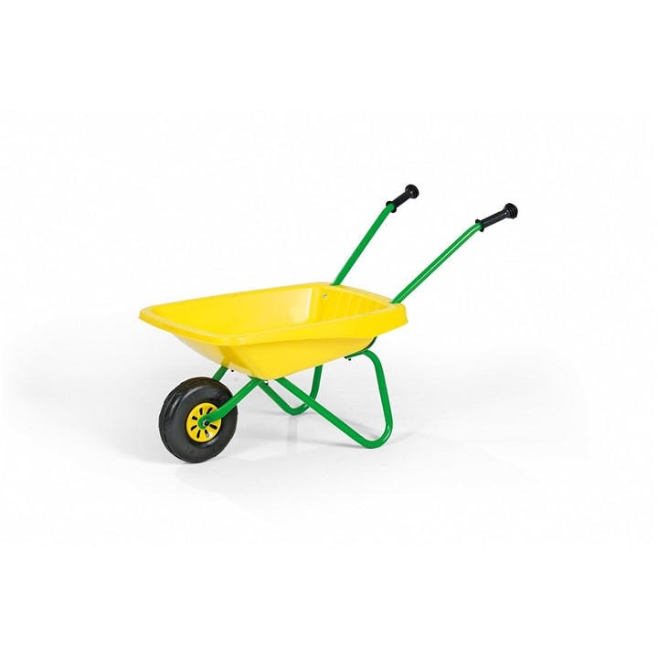 Rolly Toys  Kids Yellow 's Metal & Plastic Wheelbarrow & Green, Sports Direct