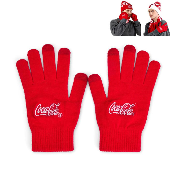 Coca Cola Unisex Red Coca-Cola Officially Licensed Gloves