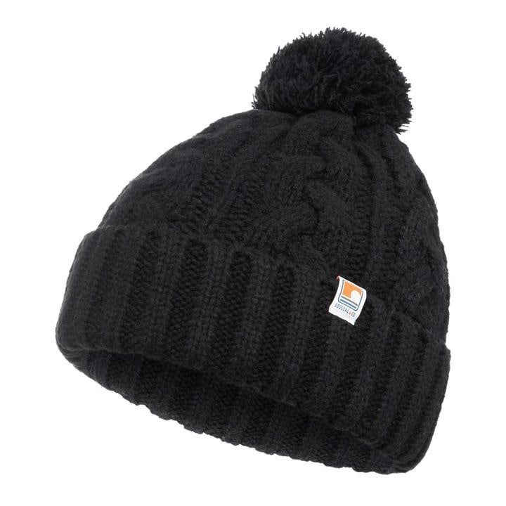 Soulcal  Black  Soul Bobble Beanie in Size Mens, Sports Direct