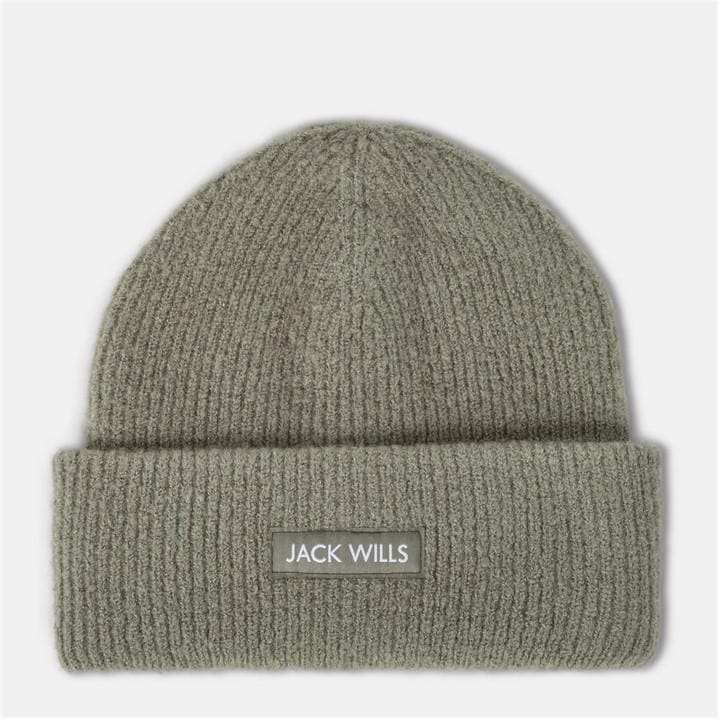 Jack Wills  Brown  Rib Knitted Beanie in Size Mens, Sports Direct