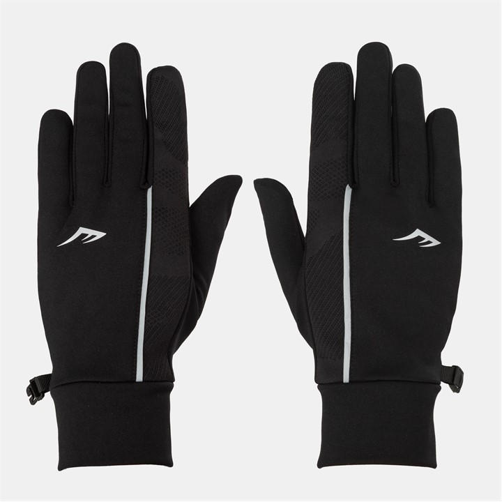 Everlast  Black  Flex Fleece Gloves in Size Adults, Sports Direct