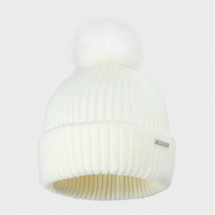 Nevica Women's White Meribel Beanie in Size Ladies, Sports Direct