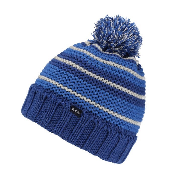 Regatta  Kids Blue Bobble Hat in Size S - M, Sports Direct