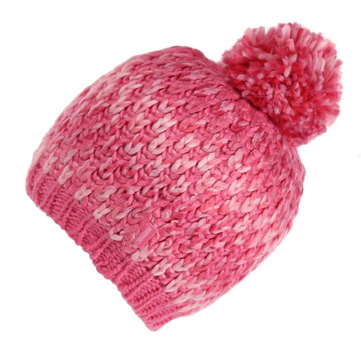 Regatta  Kids Pink Bitsiehatv Bobble Hat in Size Junior, Sports Direct