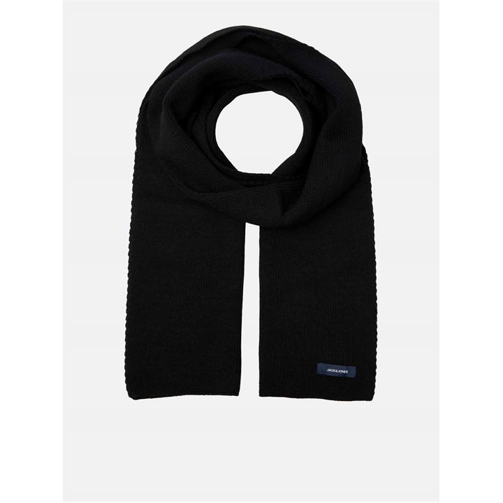 Jack And Jones Men's Black Dna Cotton Scarf, Sports Direct