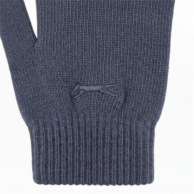 Grey - Slazenger - Kids Knitted Gloves