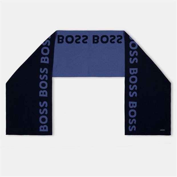 Тъмно синьо - Boss - Men's Paradiso Midweight Scarves