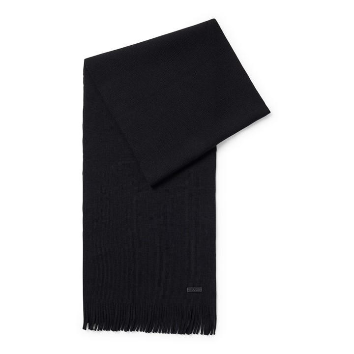 Boss Men's Black Albas Midweight Scarf, Sports Direct