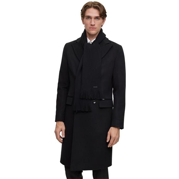 Black - Boss - Men's Albas Midweight Scarf