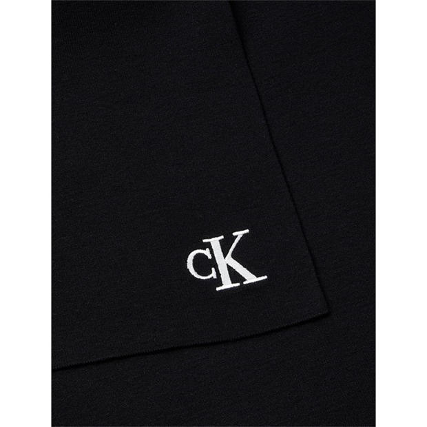 Черно - Calvin Klein - Women's CK Rib Midweight Scarf