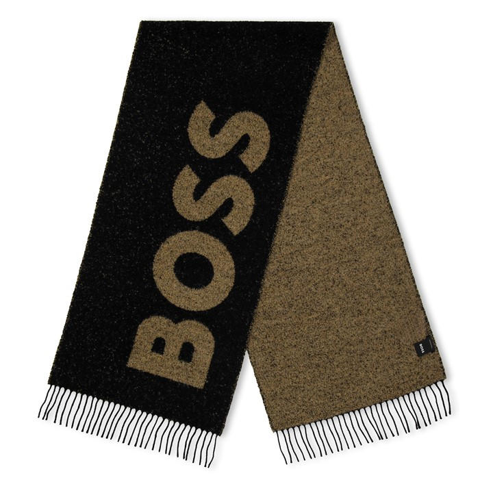 Boss Men's Black Armin Midweight Scarf, Sports Direct
