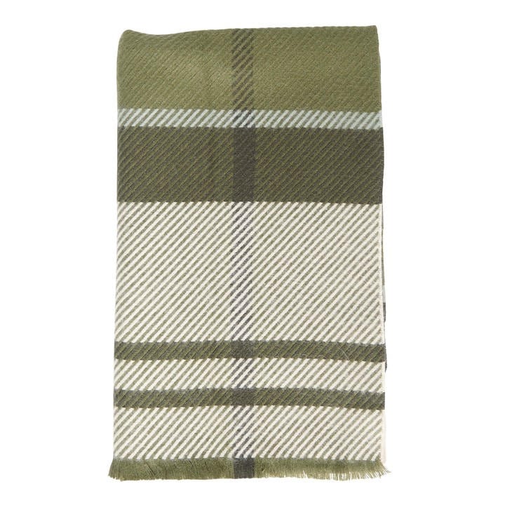 Barbour Women's Green Blair Tartan Scarf, Sports Direct