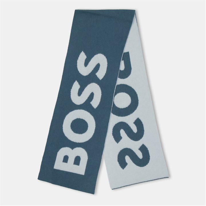 Boss Men's Blue Feodoro Midweight Scarf, Sports Direct