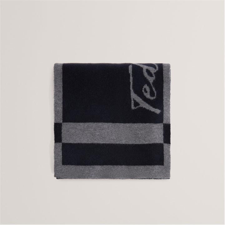 Ted Baker Women's Grey Knitted Midweight Scarf, Sports Direct