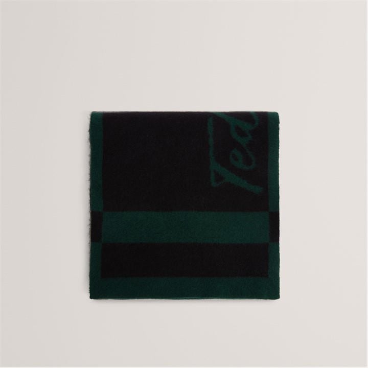 Ted Baker Women's Green Knitted Midweight Scarf, Sports Direct