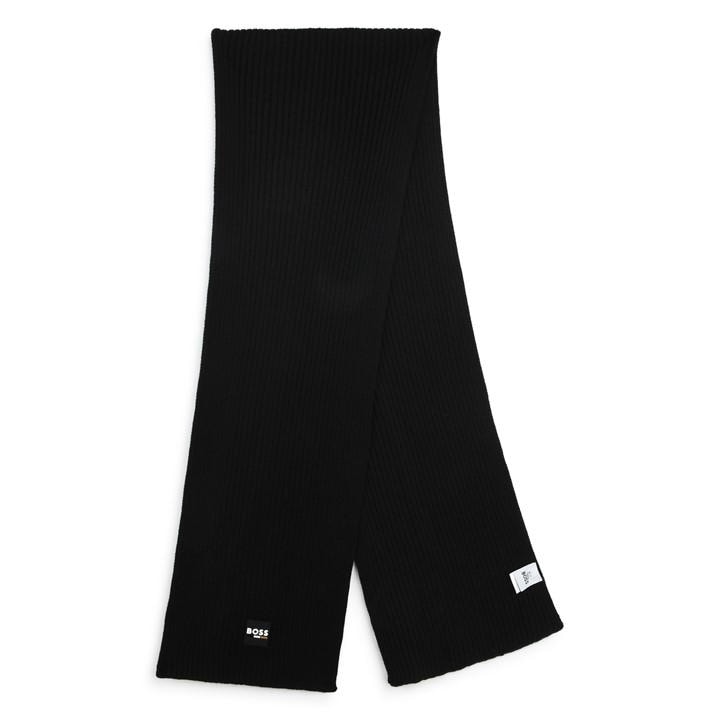 Boss Boys Black Kids Logo Scarf, Logo Design in Size 14 - 16 Years, Sports Direct