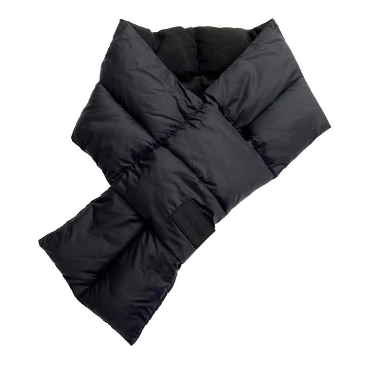 Jack Wills  Black Puffer Midweight Scarf, Sports Direct