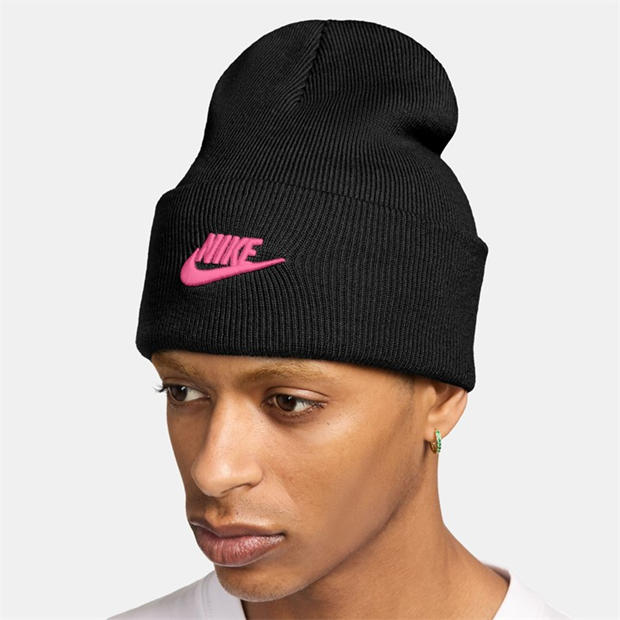 Black/Pinksicle - Nike - Nike NSW Peak Beanie Sn71