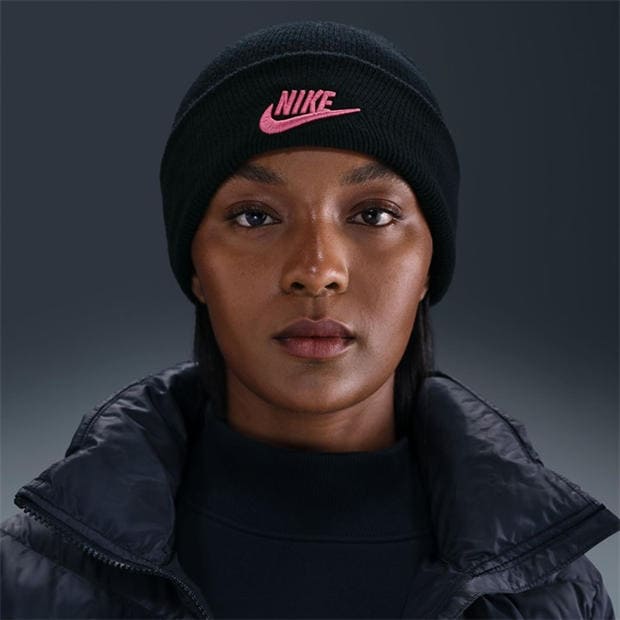 Black/Pinksicle - Nike - Nike NSW Peak Beanie Sn71