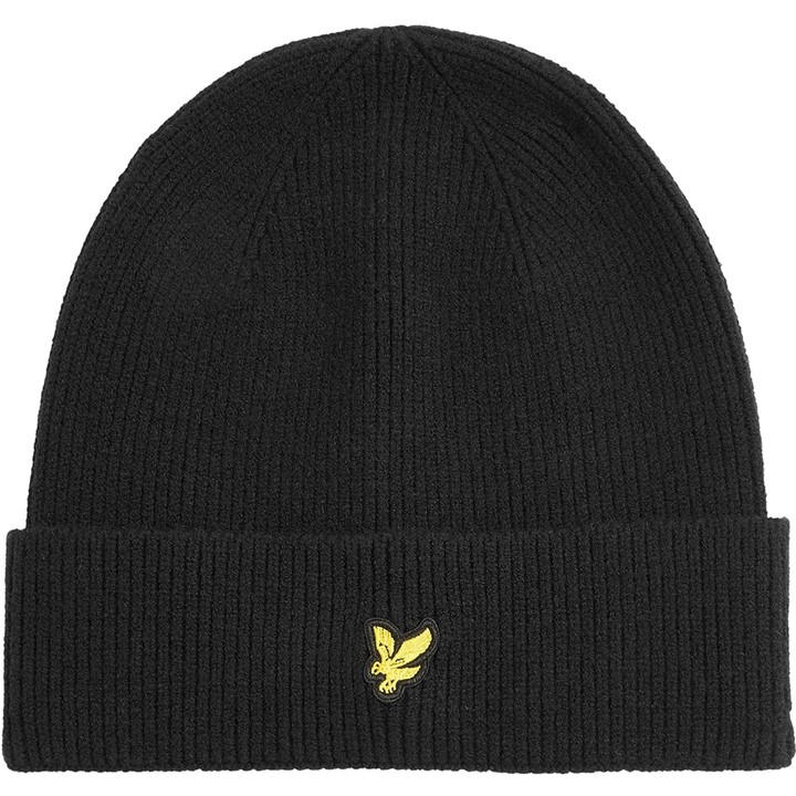 Lyle And Scott Boys Black Kids' Logo Beanie, Sports Direct