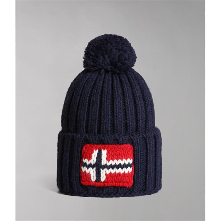 Napapijri  Blue Semiury Beanie Hat  in Size Mens, Sports Direct