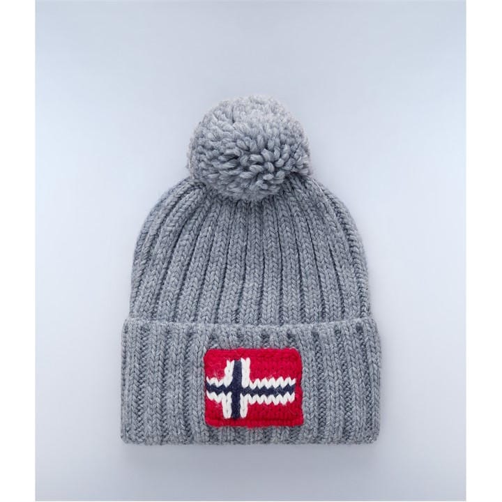 Napapijri  Grey Semiury Beanie Hat  in Size Mens, Sports Direct