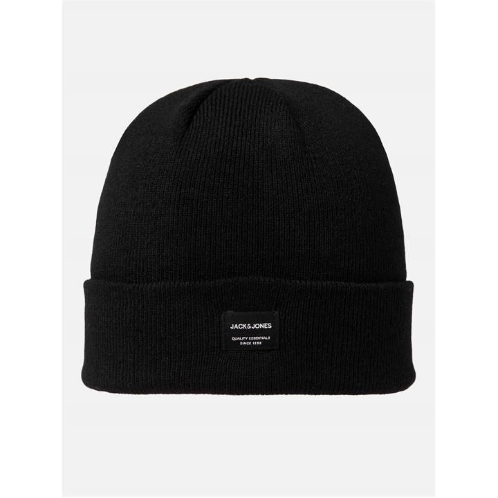 Jack And Jones Men's Black Dna Cotton Beanie in Size Mens, Sports Direct