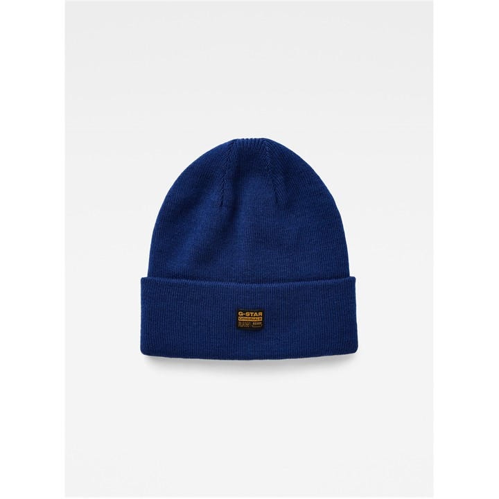 G Star Men's Blue Effo Ribbed Knit Beanies, Sports Direct