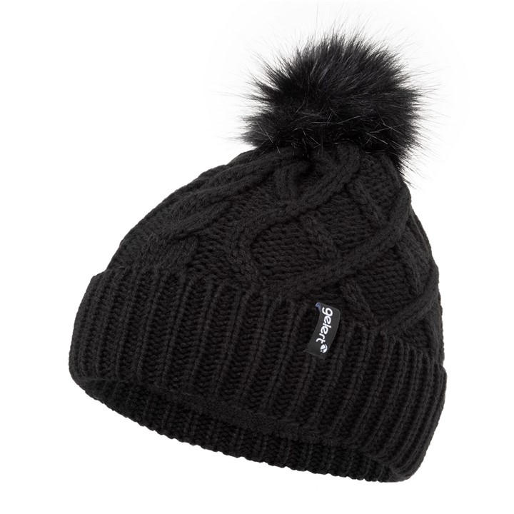 Gelert Women's Black Cable Knitted Beanie in Size Ladies, Sports Direct