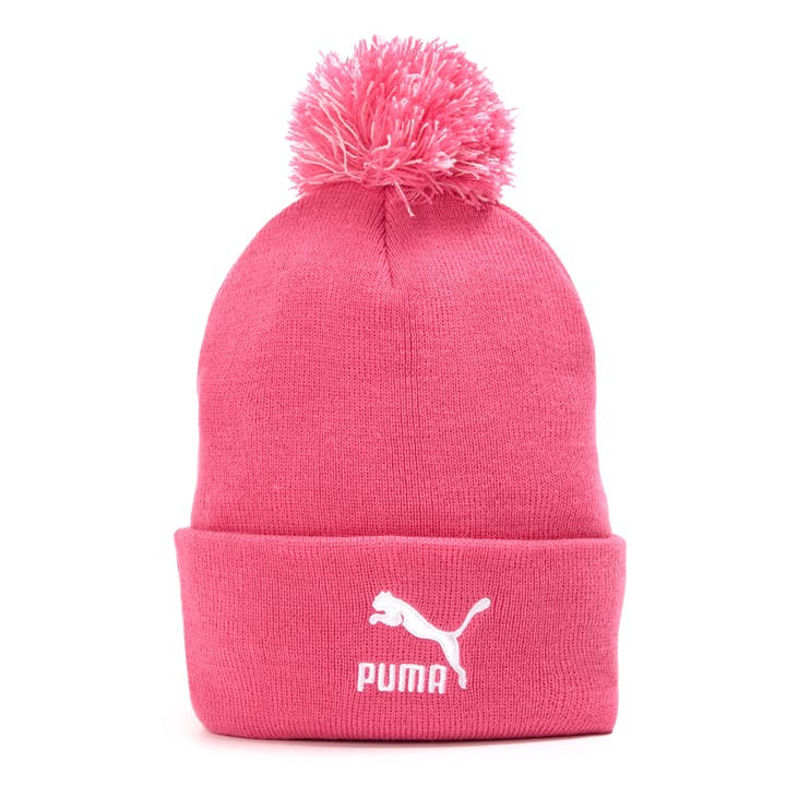 Puma Men's Pink (16) Ls Core Knit Pom Pom Beanie in Size Mens, Sports Direct