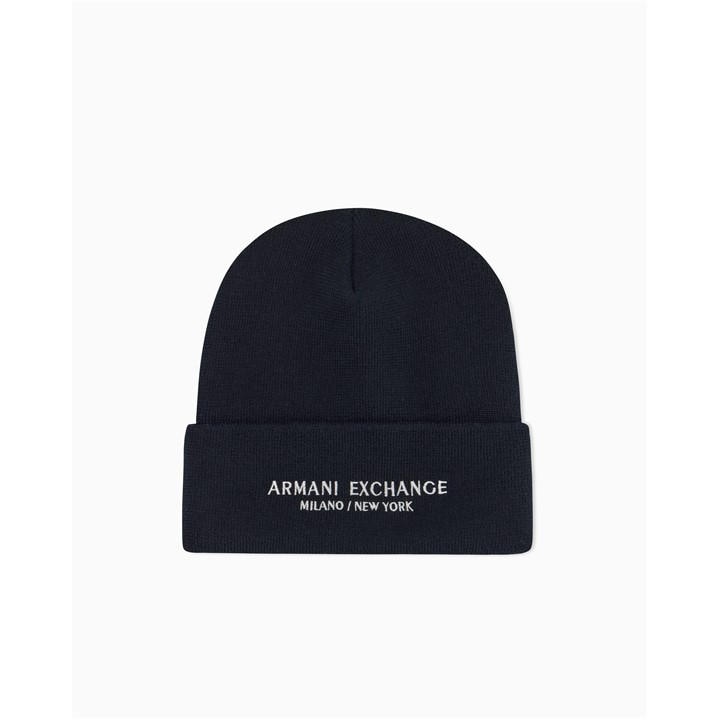 Armani Exchange Men's Blue Beanie in Size Mens, Sports Direct