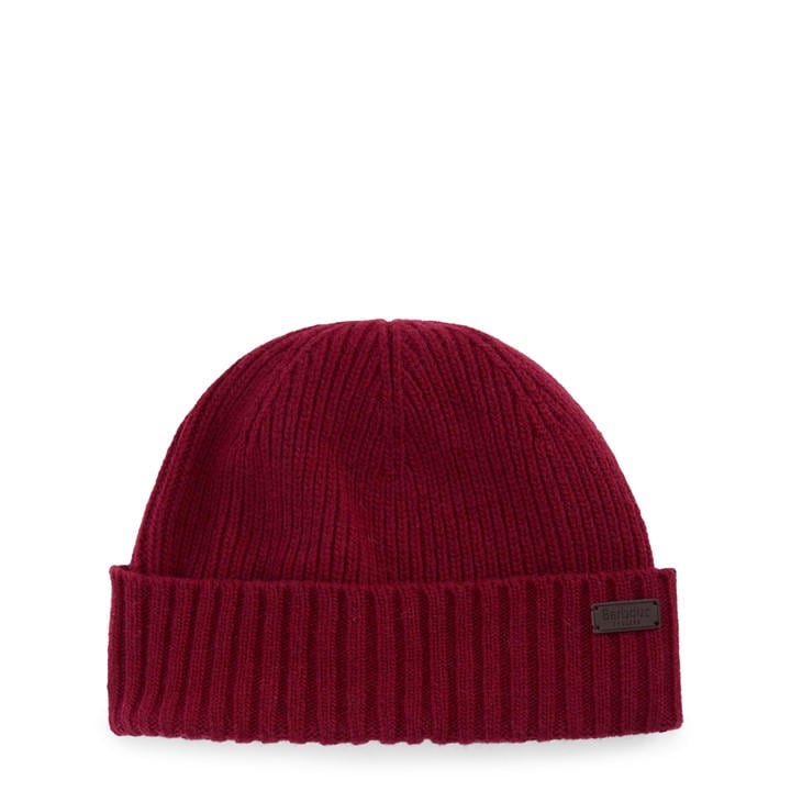Barbour Men's Red Carlton Wool Mix Beanie, Sports Direct
