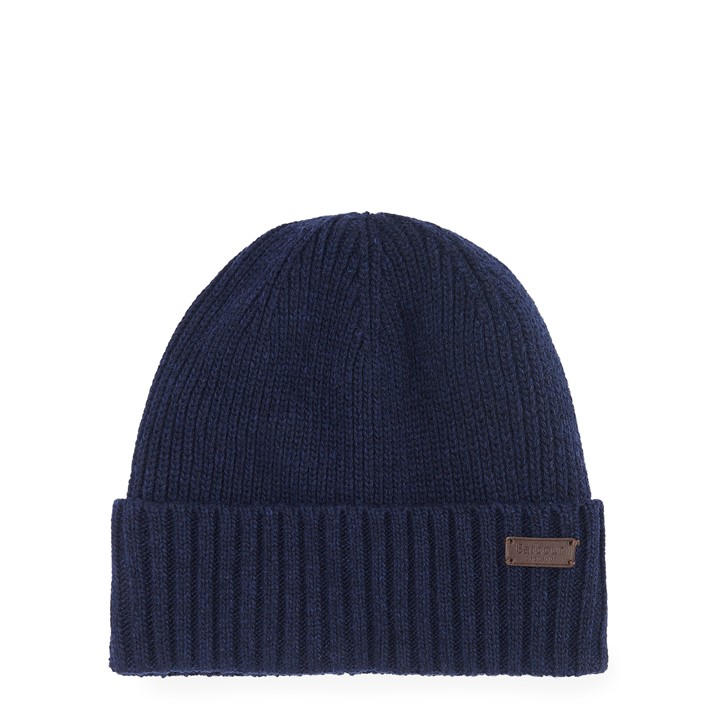 Barbour Men's Blue Carlton Wool Mix Beanie, Sports Direct