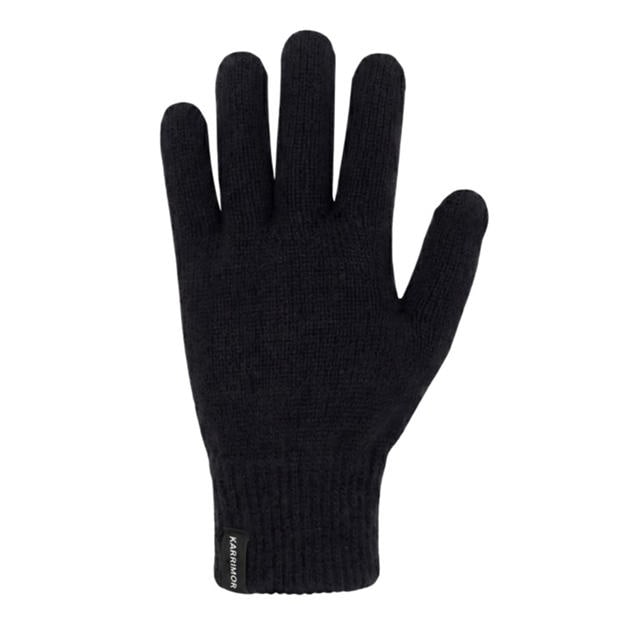 Black - Karrimor - Acrylic Knitted Thermal Touchscreen Walking Gloves
