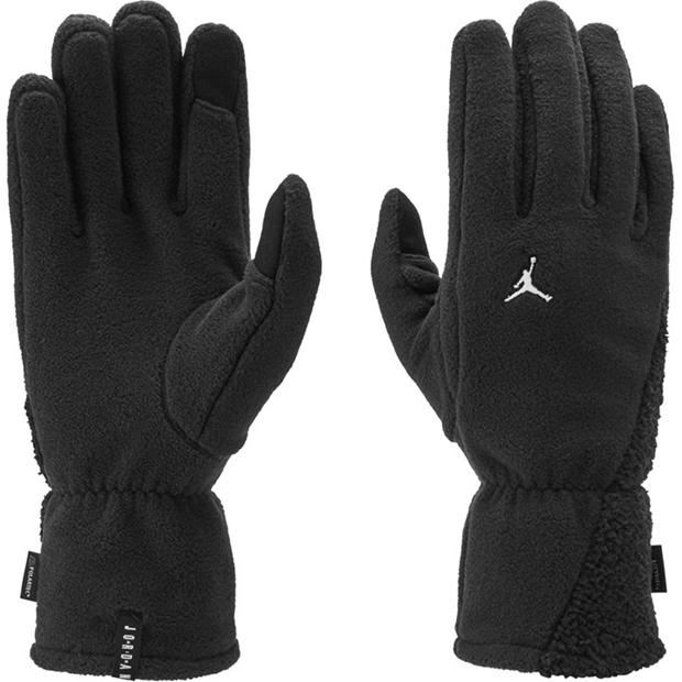 Black/White - Nike - Men's Jordan Large Fleece Gloves