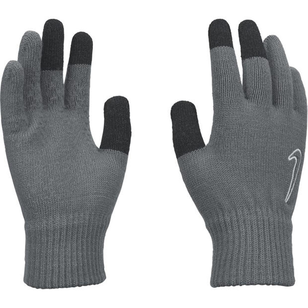 Grey/Black - Nike - Men's Knitted Tech and Grip Fleece Gloves