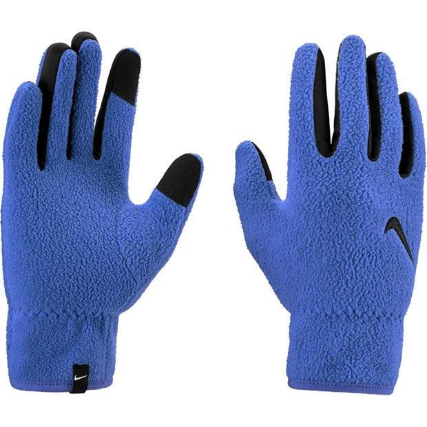 Blue/Black - Nike - Men's Therma-Fit Fleece Gloves