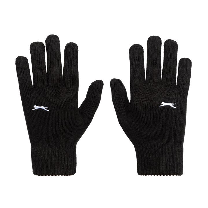 Slazenger Men's Black Knit Glove in Size Adults, Sports Direct