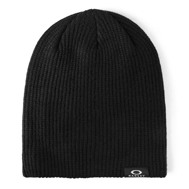 Black - Oakley - Men's  Backbone Ribbed Polyacrylic Beanie